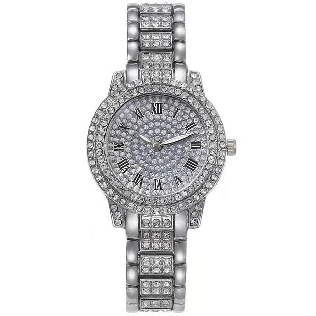 Diamond-encrusted Casual Fashion Women's Watch