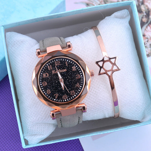 Watch ladies luminous watch quartz watch ladies belt