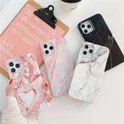 Marble frosted phone case