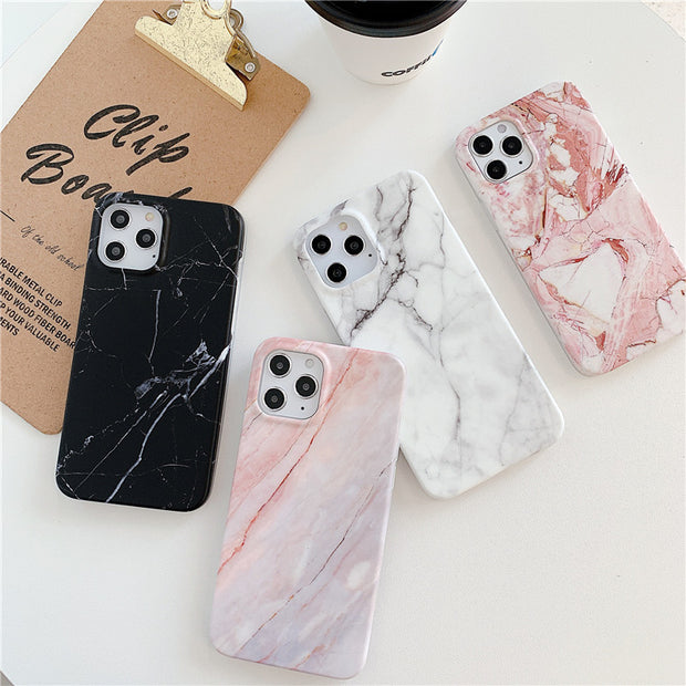 Marble frosted phone case