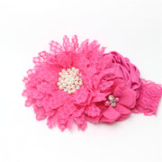 Children's Hair Ribbon Chiffon Rose In Color