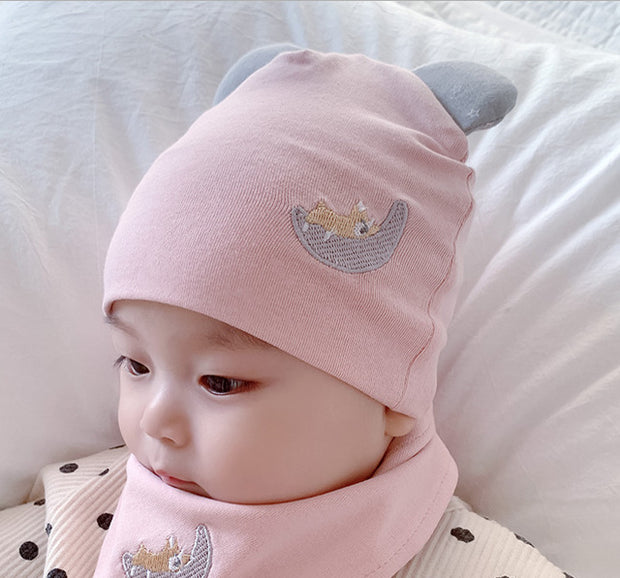 Spring Cotton Cute Baby Pullover Hat