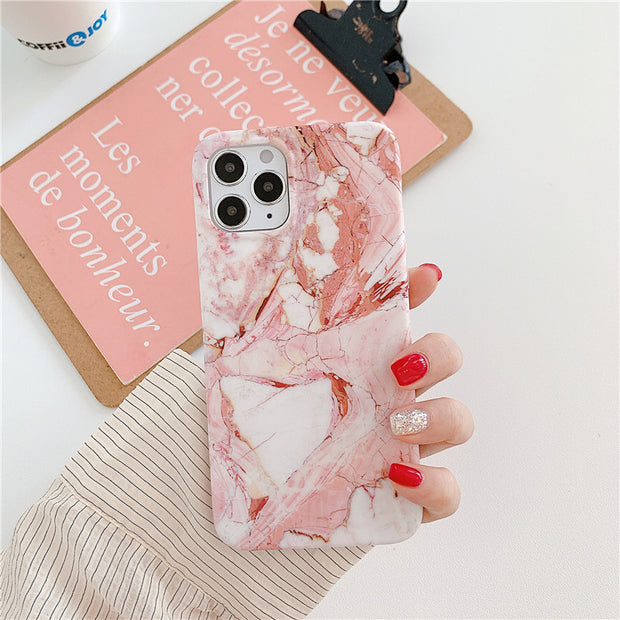 Marble frosted phone case