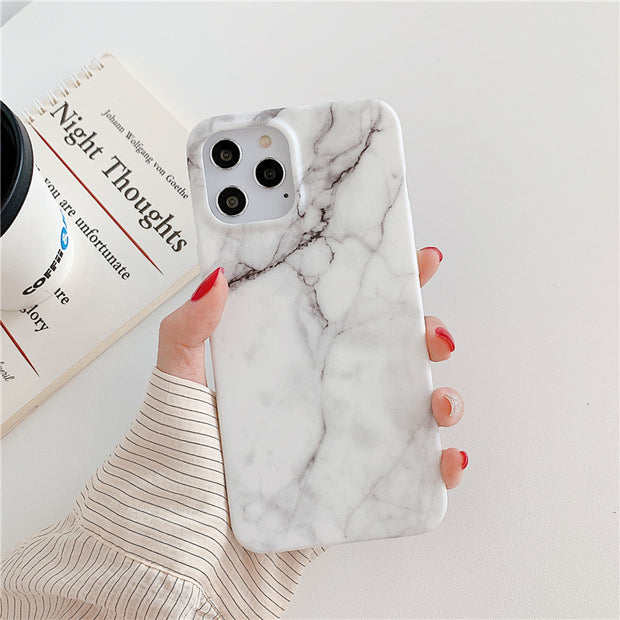 Marble frosted phone case