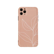 Simple leaf phone case