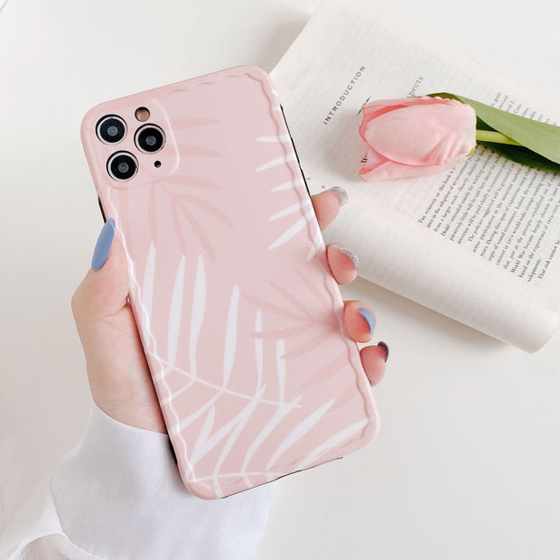 Simple leaf phone case