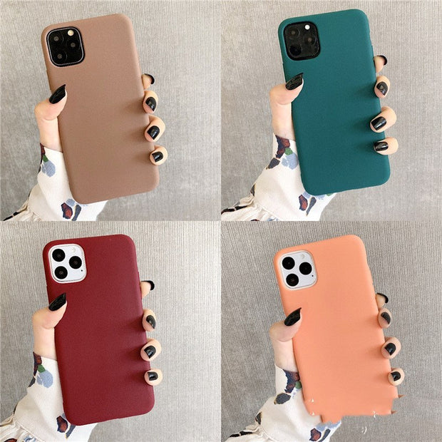 Pure color phone case