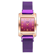 Magnetic buckle casual quartz female watch