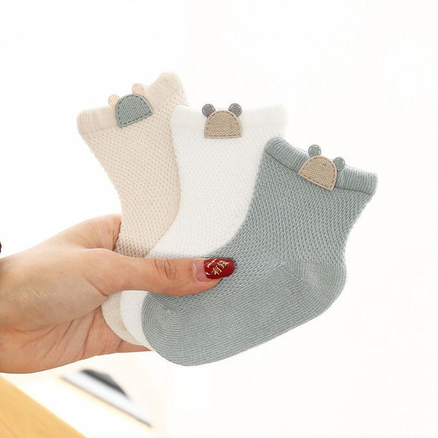 Thin cotton baby socks