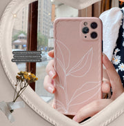 Simple leaf phone case