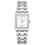 Grip Love Belt Diamond Waterproof Square Steel Band Quartz Women's Watch