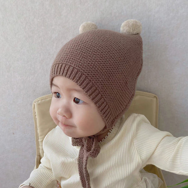 Ins Baby Ball Cute Ear Protection Hat