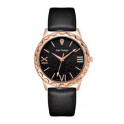 Glitter Face Simple Fashion All-match Belt Women's Watch Gift Box Suit Quartz Wrist Watch